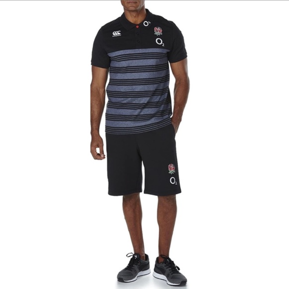 Canterbury‎ England Official Men's Cotton Stripe Polo Shirt